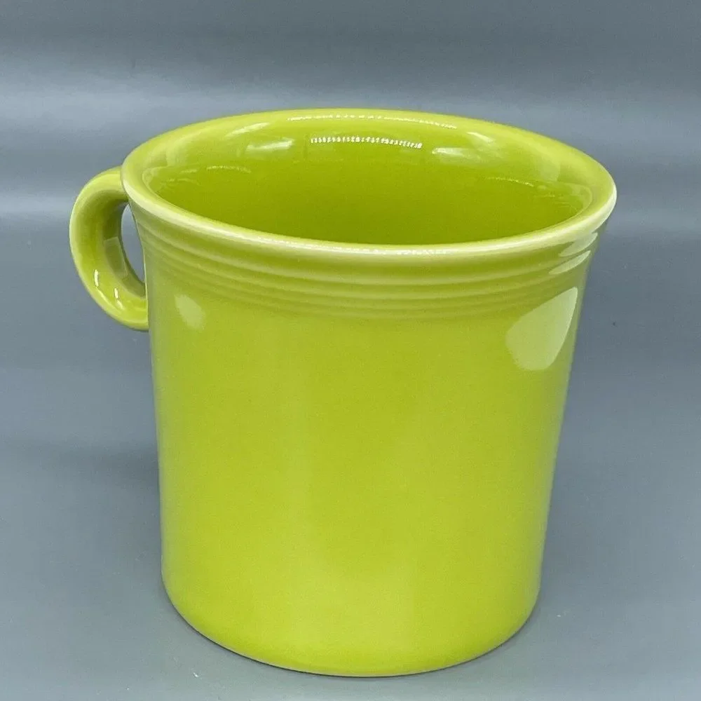 Fiesta HLC Fiestaware Cup Mug Tom & Jerry O Ring Handle Lemongrass Lime Green - Picture 10 of 11